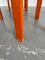 Modernistischer italienischer Esszimmerstuhl aus orangefarbenem Bugholz 13