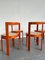 Modernist Italian Orange Bentwood Dining Chair 3