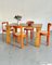 Modernist Italian Orange Bentwood Dining Chair 6