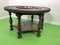 Smoking Table or Coffee Table with Metal Bowl and Wooden Frame 5