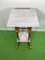 20th Century Empire High Side Table with Two Marble Slabs 4
