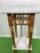 20th Century Empire High Side Table with Two Marble Slabs 5