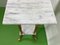 20th Century Empire High Side Table with Two Marble Slabs 6