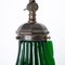 Verstellbare Vintage Art Deco Wandlampe aus grünem Glas, 1930er 9