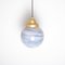 Lámpara colgante Art Déco de cristal de Murano y mármol, años 60, Imagen 4