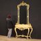 Lackierte Louis XV Konsole mit Spiegel 12
