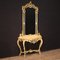 Louis XV Style Lacquered Console with Mirror 1