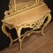 Louis XV Style Lacquered Console with Mirror 3