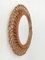 Round Rattan and Bamboo Mirror, Italy, 1960s, Image 1