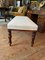 Small Late 19th Century Upholstered Bench, Image 3