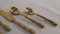 Brass and Faux Bamboo Cutlery, Italy, 1980s, Set of 165 10
