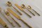 Brass and Faux Bamboo Cutlery, Italy, 1980s, Set of 165 11