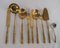 Brass and Faux Bamboo Cutlery, Italy, 1980s, Set of 165, Image 5