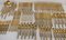 Brass and Faux Bamboo Cutlery, Italy, 1980s, Set of 165 2