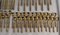 Brass and Faux Bamboo Cutlery, Italy, 1980s, Set of 165 13