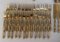 Brass and Faux Bamboo Cutlery, Italy, 1980s, Set of 165, Image 7