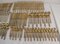 Brass and Faux Bamboo Cutlery, Italy, 1980s, Set of 165 4