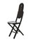 Folding Chair in Black Stained Wood 1