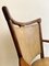 Mid-Century Dutch Oak and Leather Armchair, 1960s, Image 6