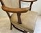 Mid-Century Dutch Oak and Leather Armchair, 1960s 8