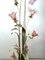 Vintage Painted Tole and Glass Floral Floor Lamp, 1950s 8