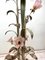 Vintage Painted Tole and Glass Floral Floor Lamp, 1950s 19