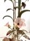 Vintage Painted Tole and Glass Floral Floor Lamp, 1950s 26