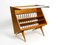 Large Mid-Century Side Table with Book and Magazine Rack in Ash and Glass, Image 14