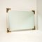 Vintage Acrylic Glass and Gold Leaf Mirror by Curvasa, 1970s, Image 1