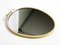 Small Mid-Century Brass Wall Mirror from Münchener Zierspiegel 4