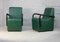 Steel and Green Leatherette Chairs, France, 1980s, Set of 2 18