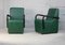 Steel and Green Leatherette Chairs, France, 1980s, Set of 2, Image 18
