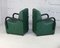 Steel and Green Leatherette Chairs, France, 1980s, Set of 2 13