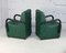 Steel and Green Leatherette Chairs, France, 1980s, Set of 2, Image 13
