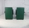 Stühle aus Stahl & grünem Kunstleder, Frankreich, 1980er, 2er Set 14