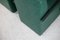 Sillas francesas de acero y cuero sintético verde, años 80. Juego de 2, Imagen 7