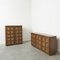Brutalist Oak Cabinets by Gerard Bartels, 1970s, Set of 2 2