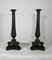 Early 19th Century Restoration Period Bronze Candlesticks, Set of 2 1