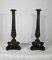 Early 19th Century Restoration Period Bronze Candlesticks, Set of 2, Image 1