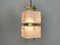 Modernist Brass and Glass Ceiling Light from Arlus, France, 1950s 2