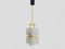 Modernist Brass and Glass Ceiling Light from Arlus, France, 1950s 1