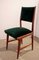 Massage Chairs and Green Velvet in Teak, 1952, Set of 4 4