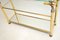 Vintage Acrylic Glass & Gold Leaf Console Table by Curvasa, 1970a, Image 6