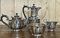 Early 20th century English Silver Plated Tea and Coffee Jug with Sugar Bowl and Milk Jug, Set of 4 1