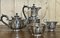 Early 20th century English Silver Plated Tea and Coffee Jug with Sugar Bowl and Milk Jug, Set of 4, Image 1