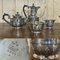 Brocca da tè e caffè placcata in argento, inizio XX secolo, set di 4, Immagine 2