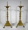 19th Century Gilded Bronze Candle Stands, Set of 2 1