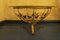 Mid-Century Round Gilt Tole and Glass Coffee Table by Hans Kögl, Image 6