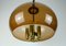 Vintage Space Age Smoky Brown Acrylic & Brass Pendant Light from Richard Essig, 1970s 4