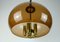 Vintage Space Age Smoky Brown Acrylic & Brass Pendant Light from Richard Essig, 1970s, Image 4